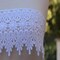 1 Yard White 4 Inch Lisetta Elegant Floral Organza Lace Trim for Wedding Dress Costume